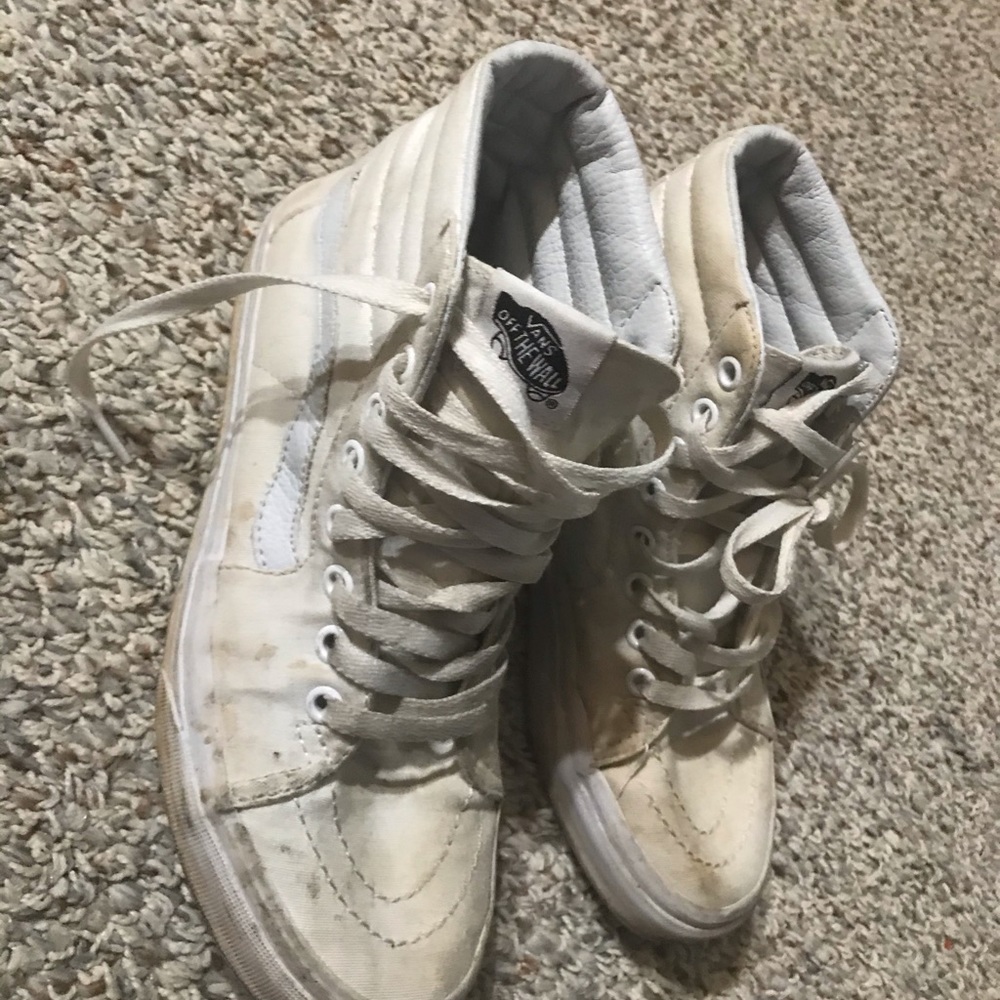 white high top vans